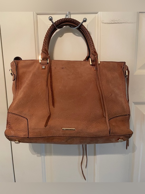 Rebecca Minkoff Handbags - Rebecca Minkoff Brown Leather Satchel with Handles- crossbody attachment
